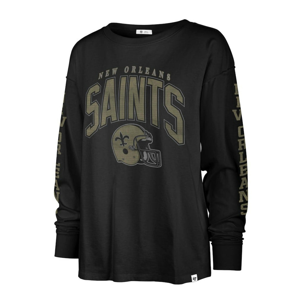 New Orleans Saints '47 Women's Tom Cat Lightweight Long Sleeve T-Shirt | NFL Online