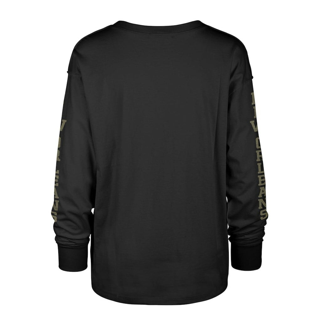 New Orleans Saints '47 Women's Tom Cat Lightweight Long Sleeve T-Shirt | NFL Online
