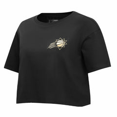 Black Phoenix Suns Pro Standard Women's Holiday Glam Boxy T-Shirt | NBA