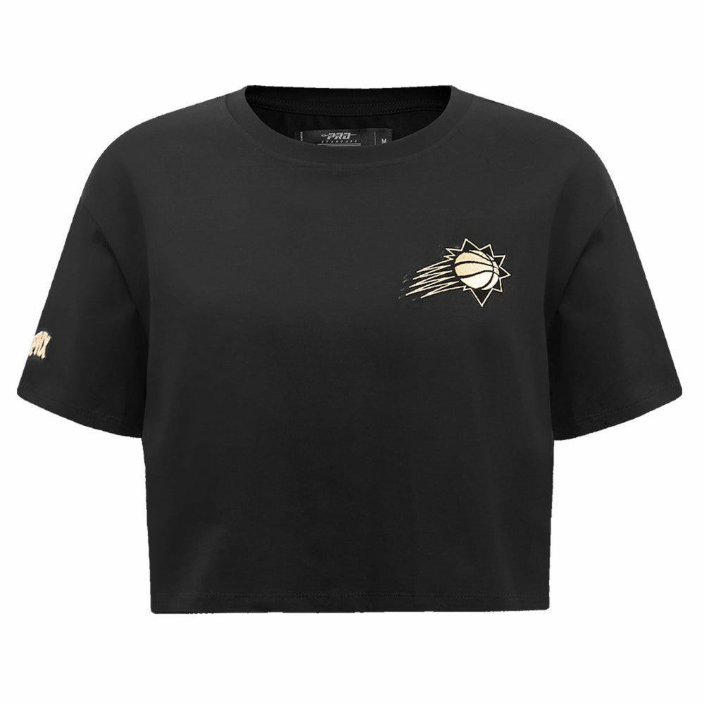 Black Phoenix Suns Pro Standard Women's Holiday Glam Boxy T-Shirt | NBA