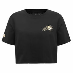 Black Phoenix Suns Pro Standard Women's Holiday Glam Boxy T-Shirt | NBA