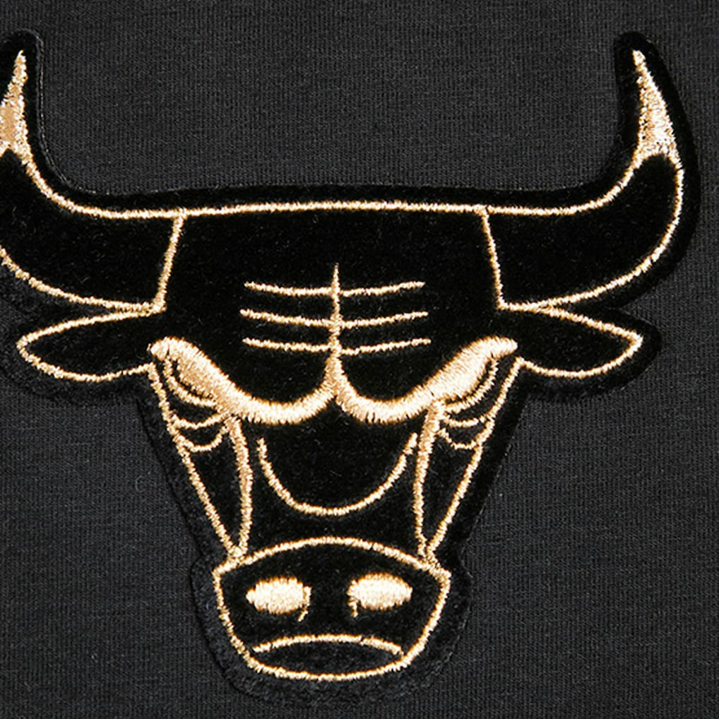 Black Chicago Bulls Pro Standard Women's Holiday Glam Boxy T-Shirt sale | NBA