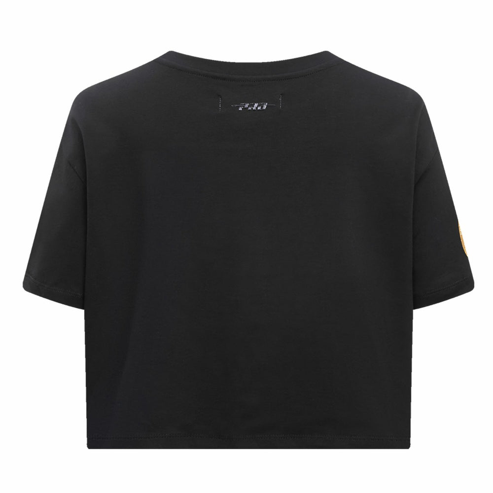 Black Milwaukee Bucks Pro Standard Women's Holiday Glam Boxy T-Shirt | NBA
