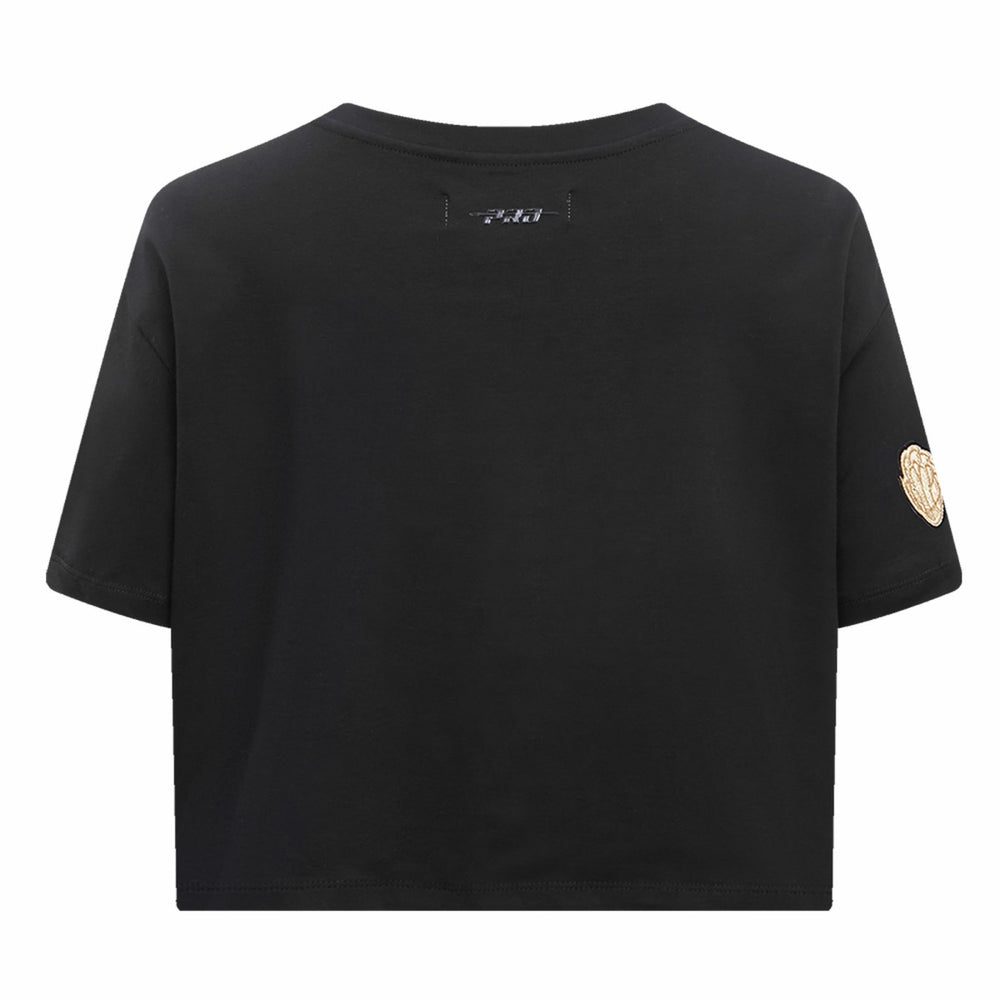 Black Memphis Grizzlies Pro Standard Women's Holiday Glam Boxy T-Shirt | NBA