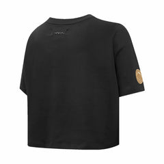 Black New Orleans Pelicans Pro Standard Women's Holiday Glam Boxy T-Shirt | NBA