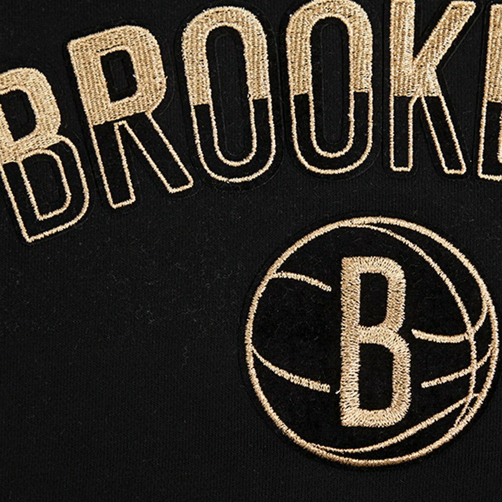 Black Brooklyn Nets Pro Standard Women's Glam Cropped Pullover Sweatshirt - Black shop | NBA