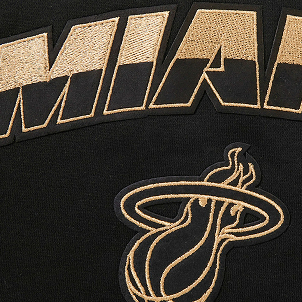 Black Miami Heat Pro Standard Women's Glam Cropped Pullover Sweatshirt - Black sale | NBA