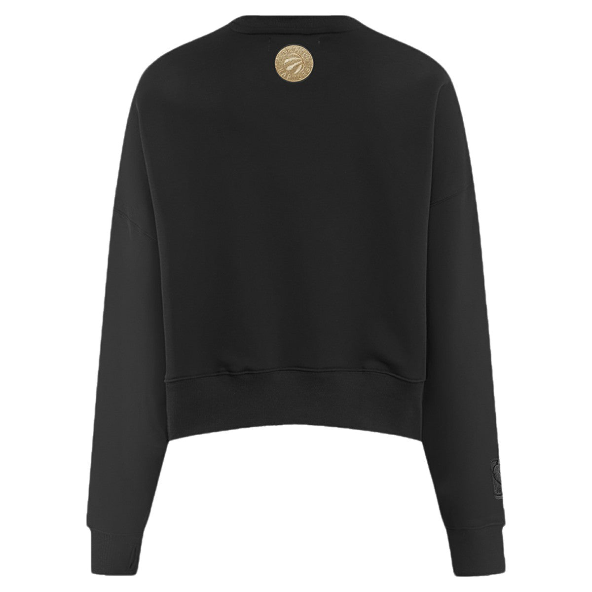 Black Toronto Raptors Pro Standard Women's Glam Cropped Pullover Sweatshirt - Black on sale | NBA