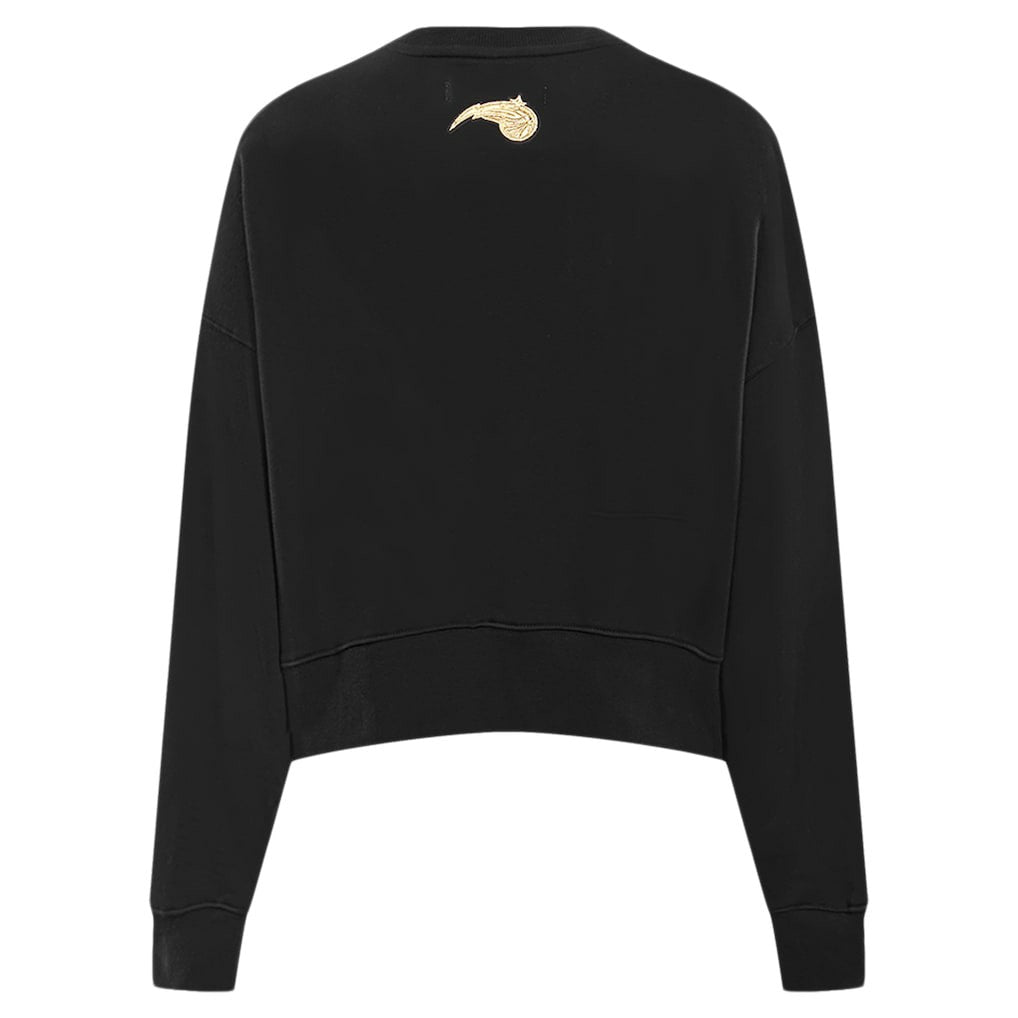 Black Orlando Magic Pro Standard Women's Glam Cropped Pullover Sweatshirt - Black cheap | NBA