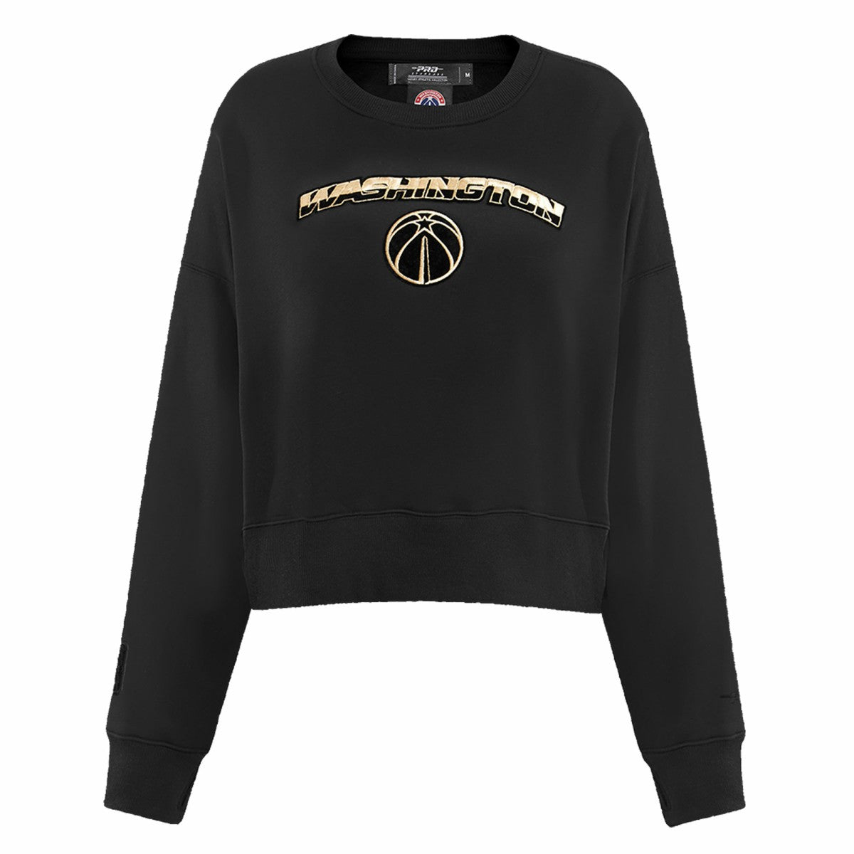 Black Washington Wizards Pro Standard Women's Glam Cropped Pullover Sweatshirt - Black cheap | NBA