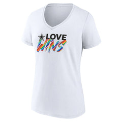 Dallas Cowboys Women's Love Wins V-Neck T-Shirt | NFL Online