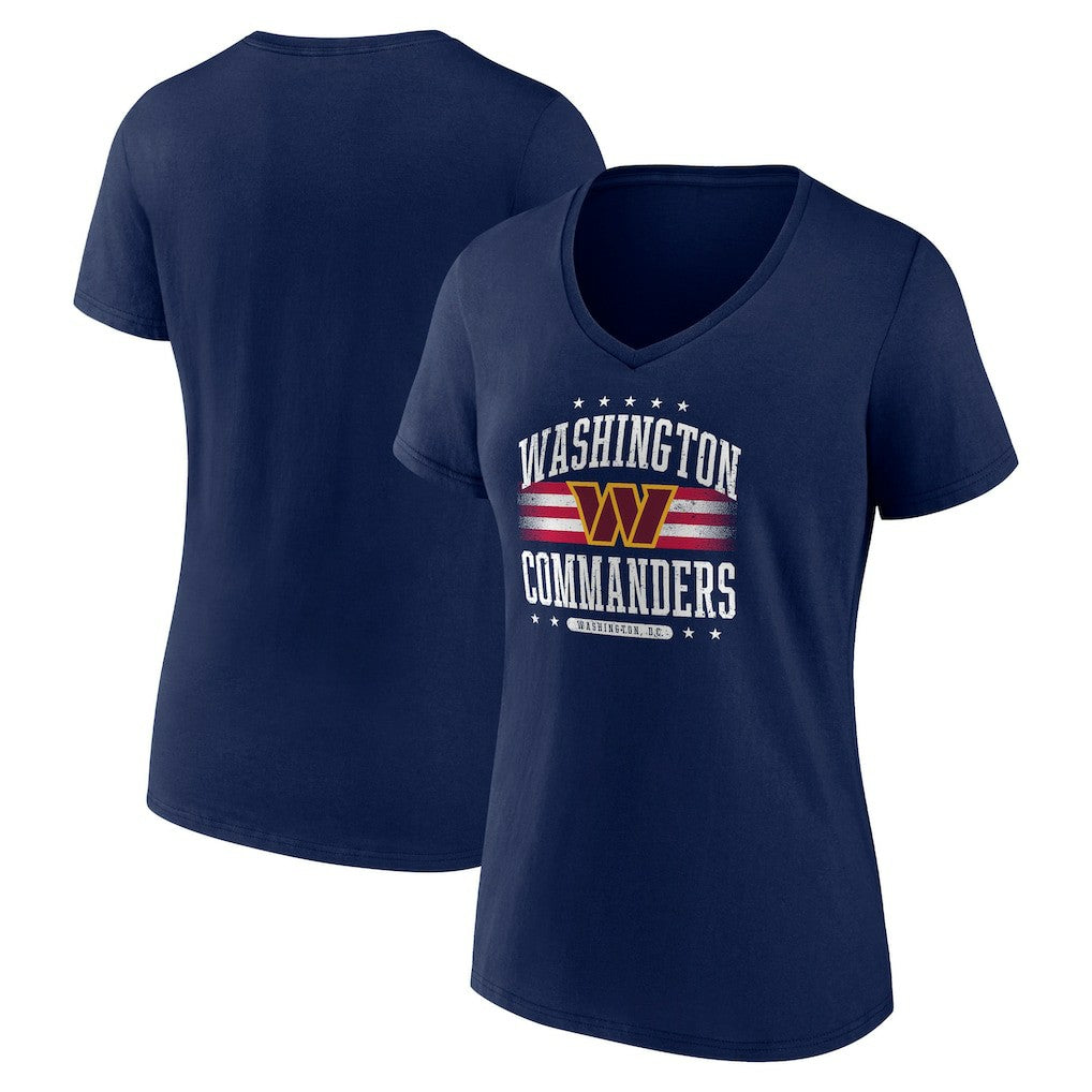 Washington Commanders Women's Americana V-Neck T-Shirt | NFL Discount