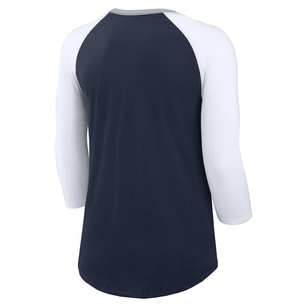 Dallas Cowboys Women's Knockout Arch Raglan Tri-Blend 3/4-Sleeve T-Shirt | NFL On sale
