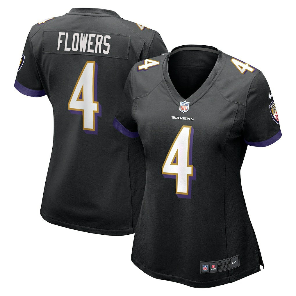 Baltimore Ravens Zay Flowers  Women's Alternate Game Jersey | NFL Sale