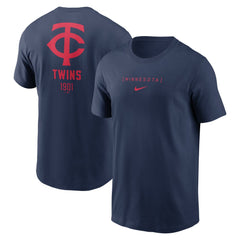 Minnesota Twins Nike Large Logo Back Stack T-Shirt - MLB T-shirts