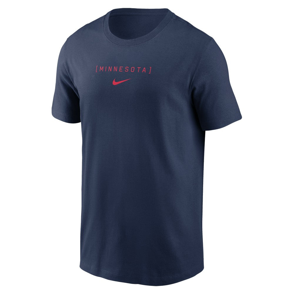 Minnesota Twins Nike Large Logo Back Stack T-Shirt - MLB T-shirts