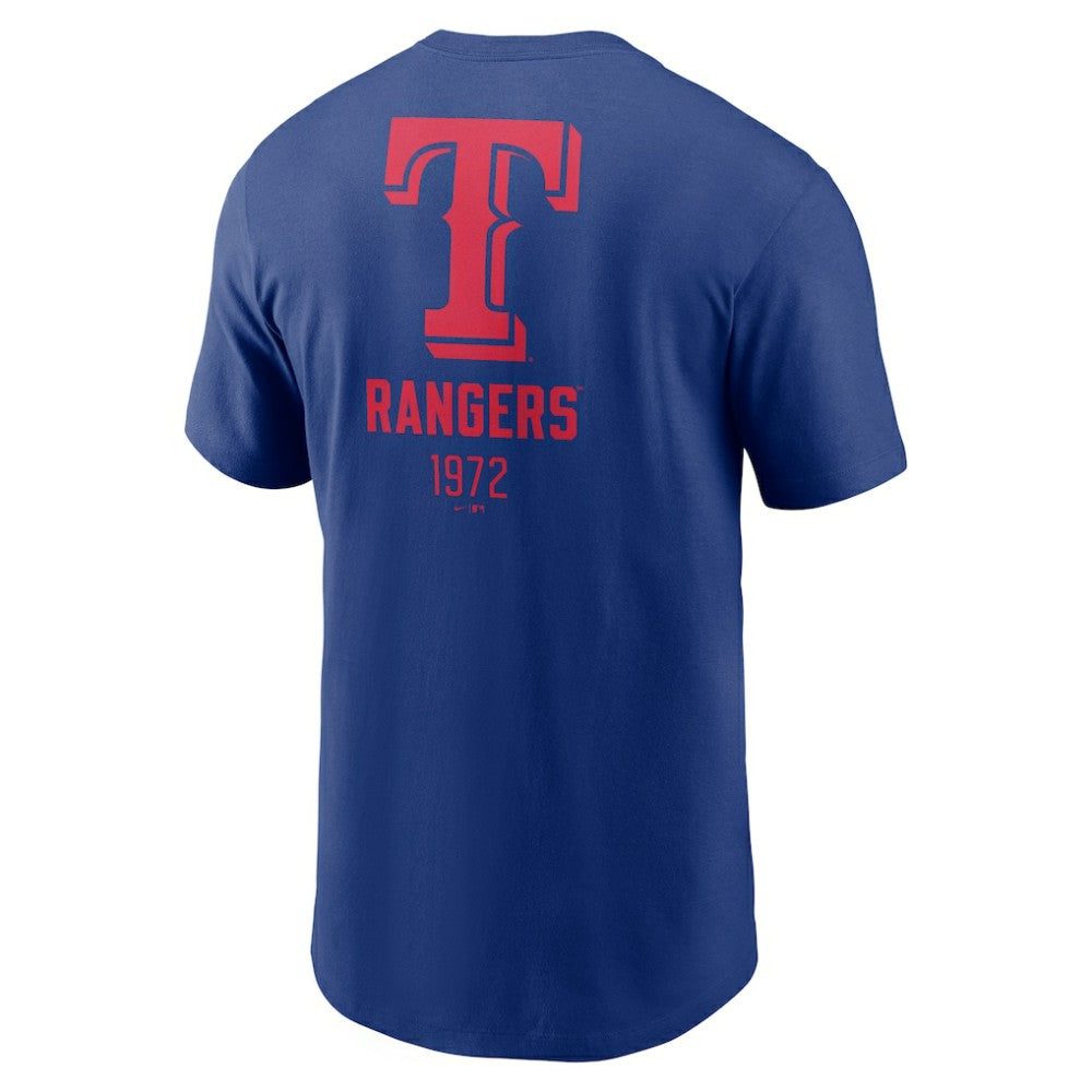 Texas Rangers Nike Large Logo Back Stack T-Shirt - MLB T-shirts