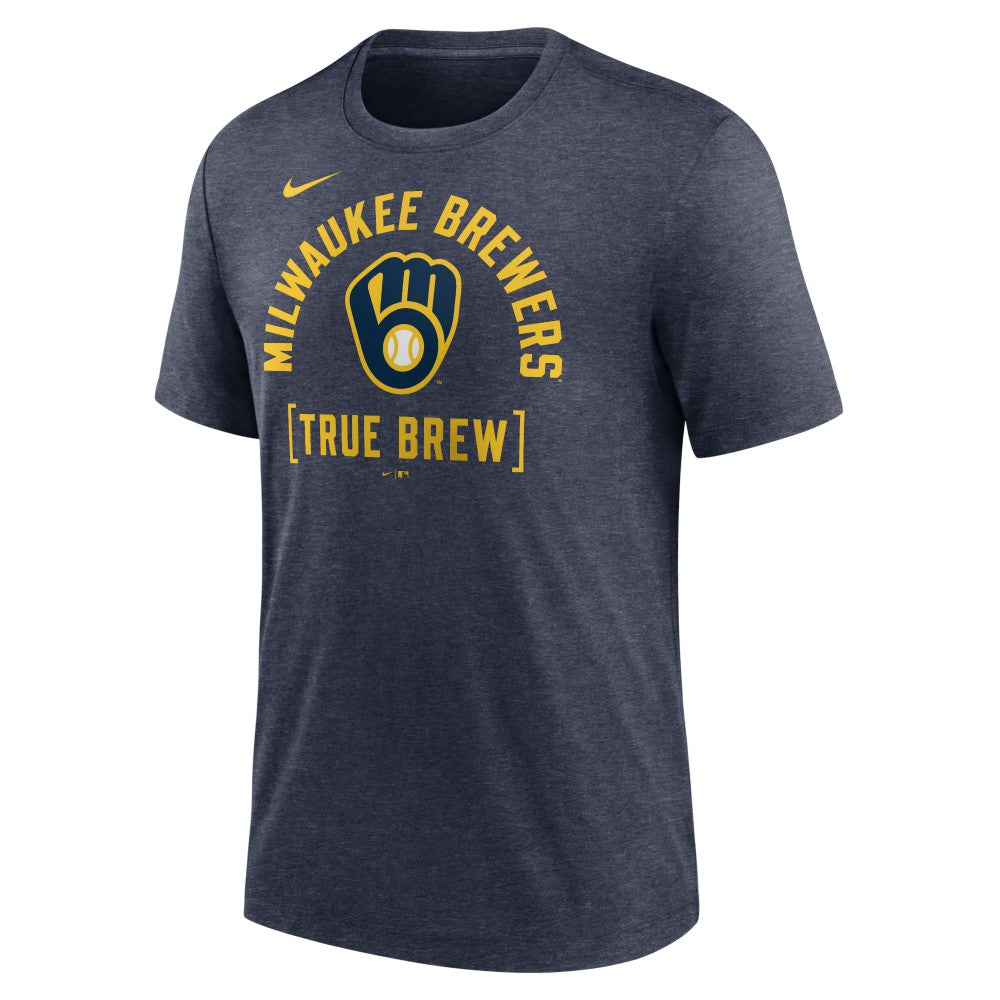 Milwaukee Brewers Nike Swing Big Tri-Blend T-Shirt - MLB T-shirts