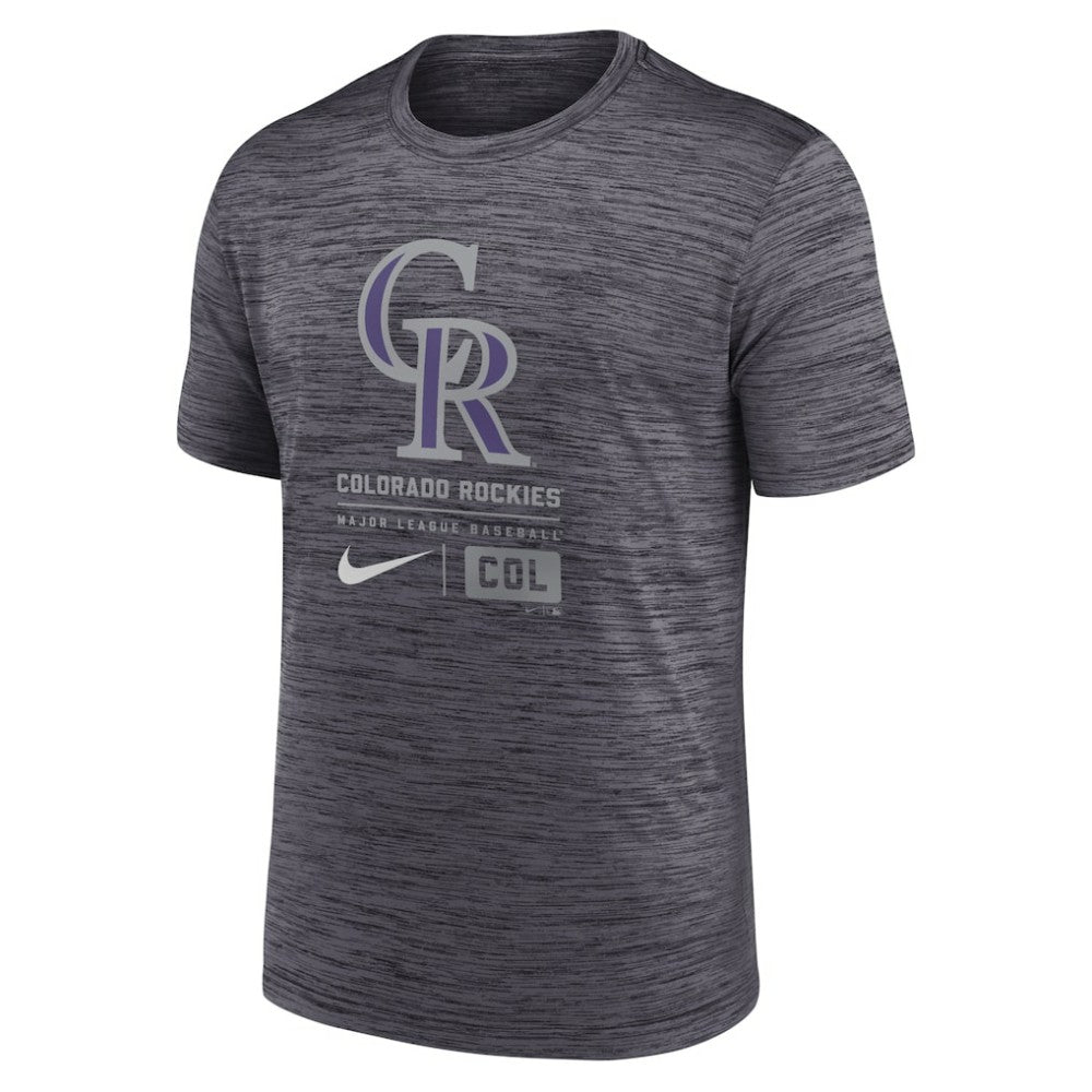 Colorado Rockies Nike Large Logo Velocity T-Shirt - MLB T-shirts