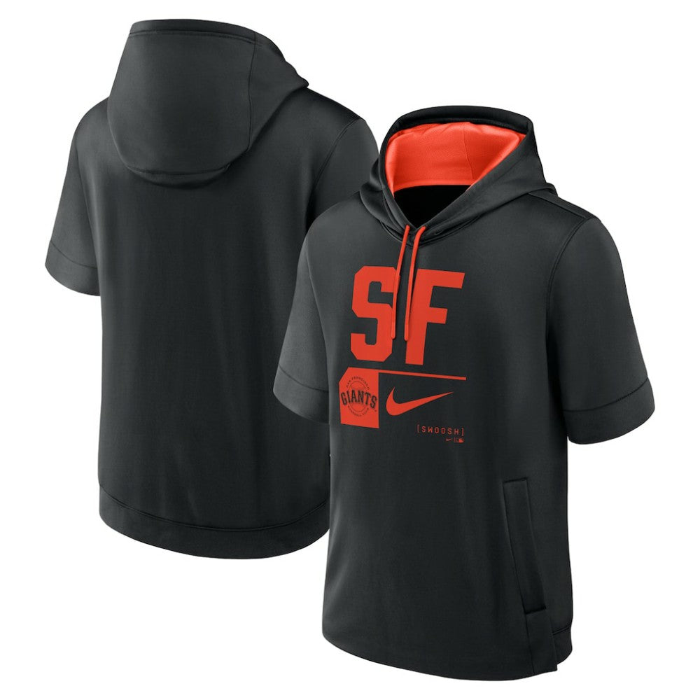 San Francisco Giants Nike Tri Code Lockup Short Sleeve Pullover Hoodie - MLB Hoodies