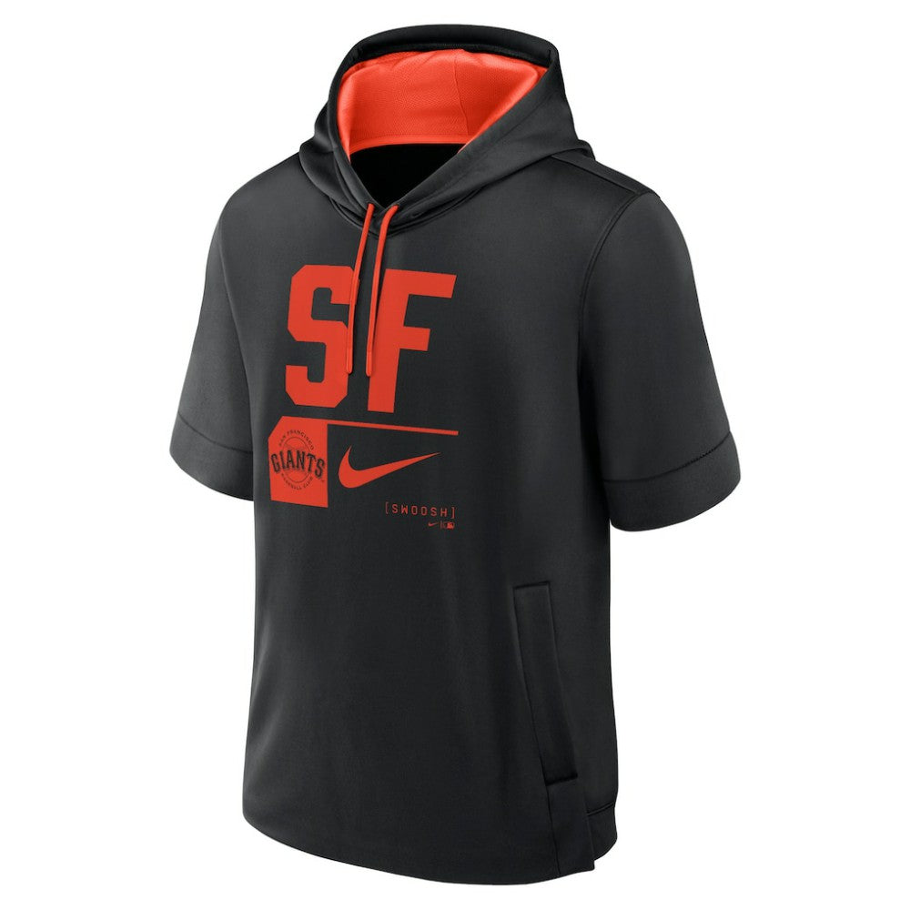 San Francisco Giants Nike Tri Code Lockup Short Sleeve Pullover Hoodie - MLB Hoodies