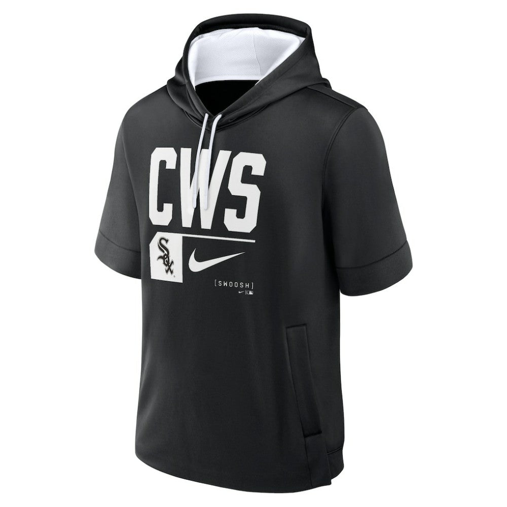 Chicago White Sox Nike Tri Code Lockup Short Sleeve Pullover Hoodie - MLB Hoodies