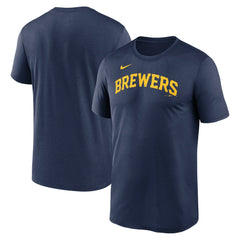 Milwaukee Brewers Nike Legend Fuse Wordmark T-Shirt  - MLB T-shirts