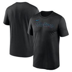 Miami Marlins Nike Legend Fuse Wordmark T-Shirt  - MLB T-shirts