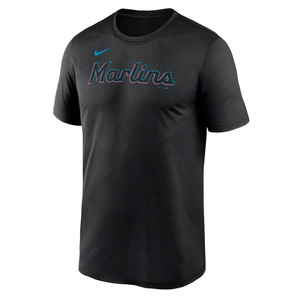 Miami Marlins Nike Legend Fuse Wordmark T-Shirt  - MLB T-shirts