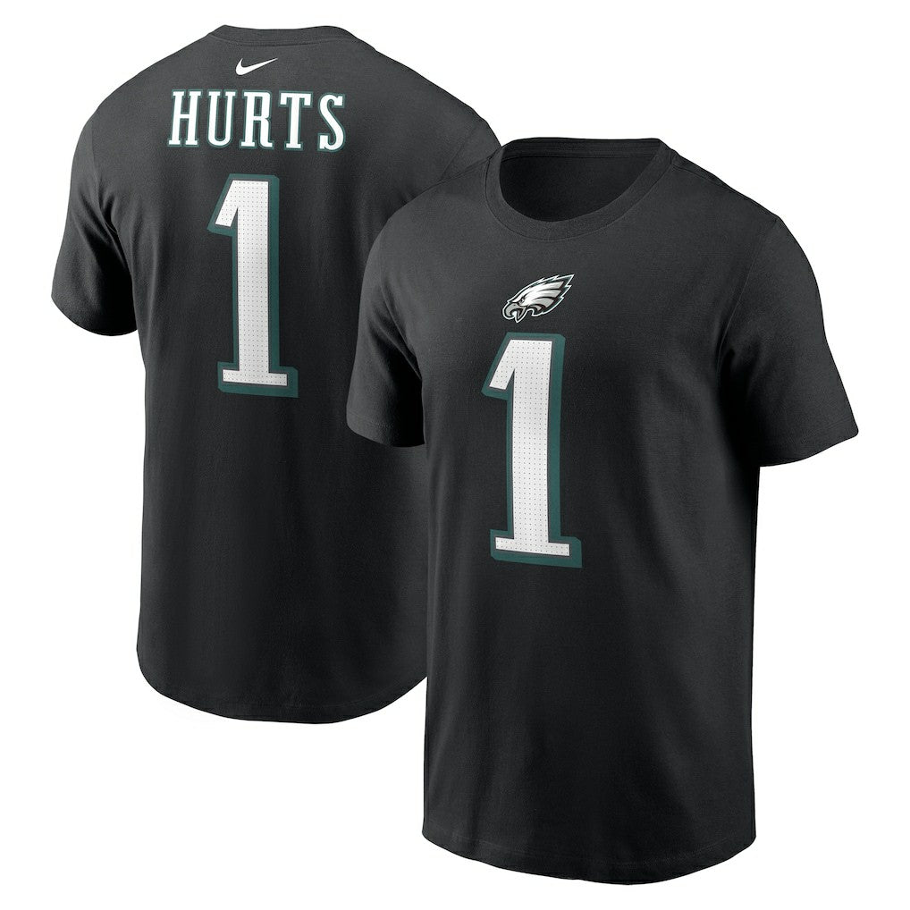 Philadelphia Eagles Jalen Hurts  Player Name & Number T-Shirt | NFL Hot