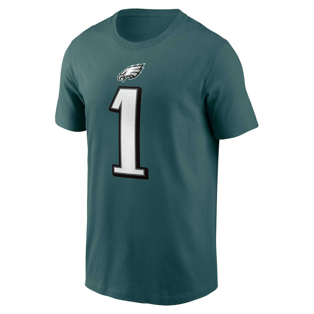 Philadelphia Eagles Jalen Hurts  Player Name & Number T-Shirt | NFL New