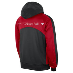 Black/Red Chicago Bulls Authentic Starting Five Force Performance Pullover Hoodie | NBA
