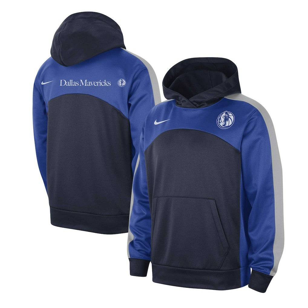 Navy/Blue Dallas Mavericks Authentic Starting Five Force Performance Pullover Hoodie sale | NBA