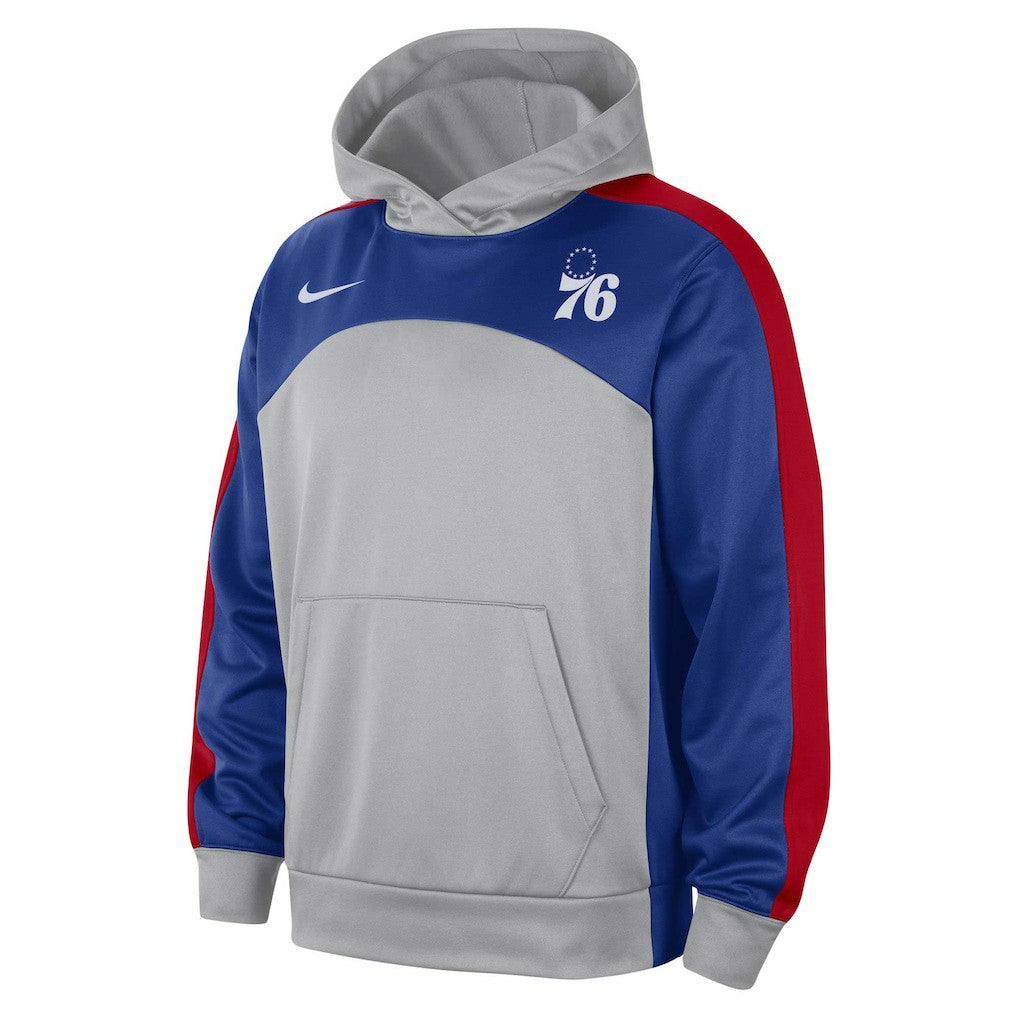 Gray/Royal Philadelphia 76ers Authentic Starting Five Force Performance Pullover Hoodie | NBA