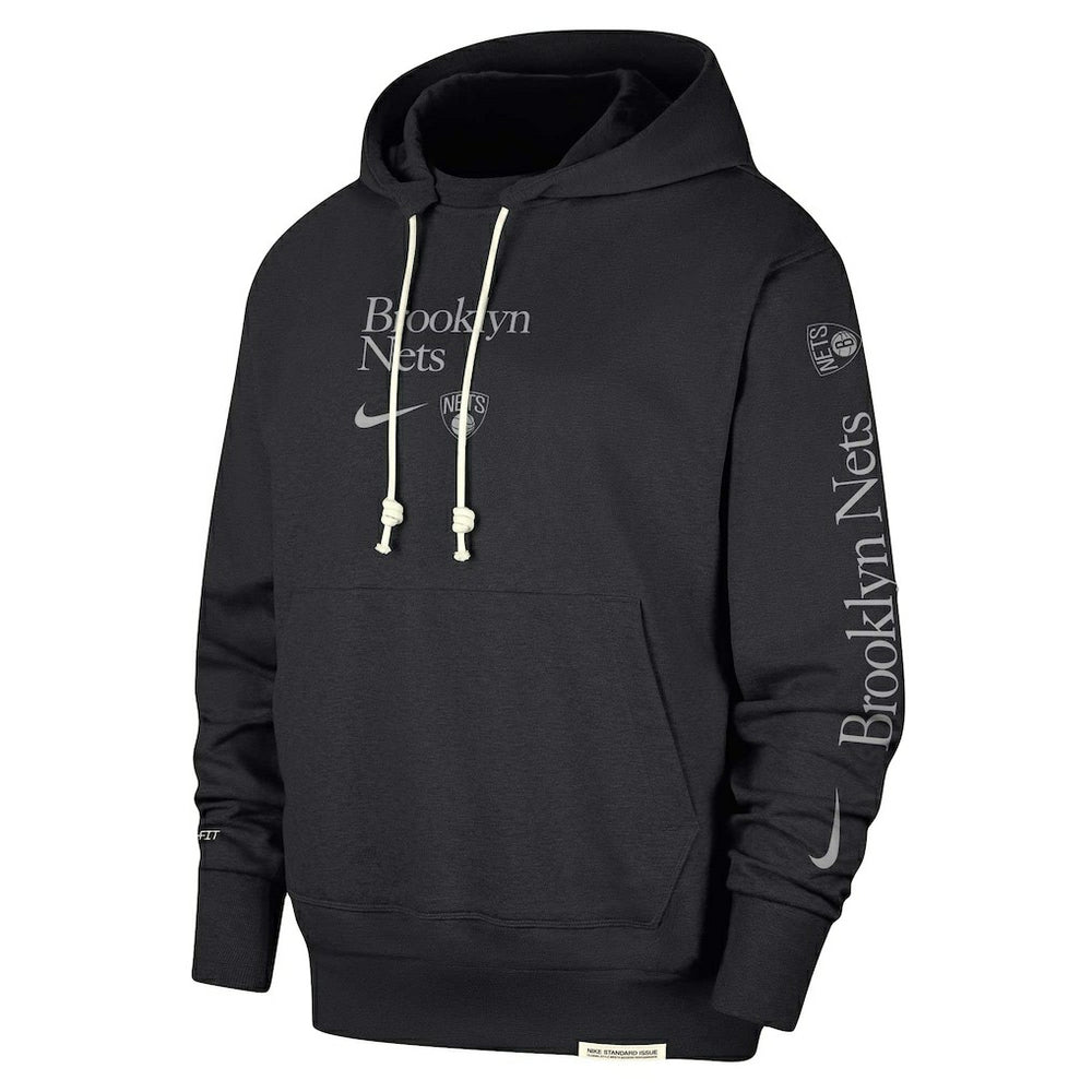 Black Brooklyn Nets Authentic Performance Pullover Hoodie | NBA