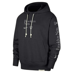 Black Brooklyn Nets Authentic Performance Pullover Hoodie | NBA