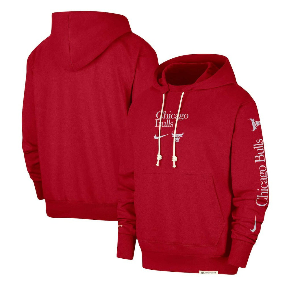 Red Chicago Bulls Authentic Performance Pullover Hoodie | NBA