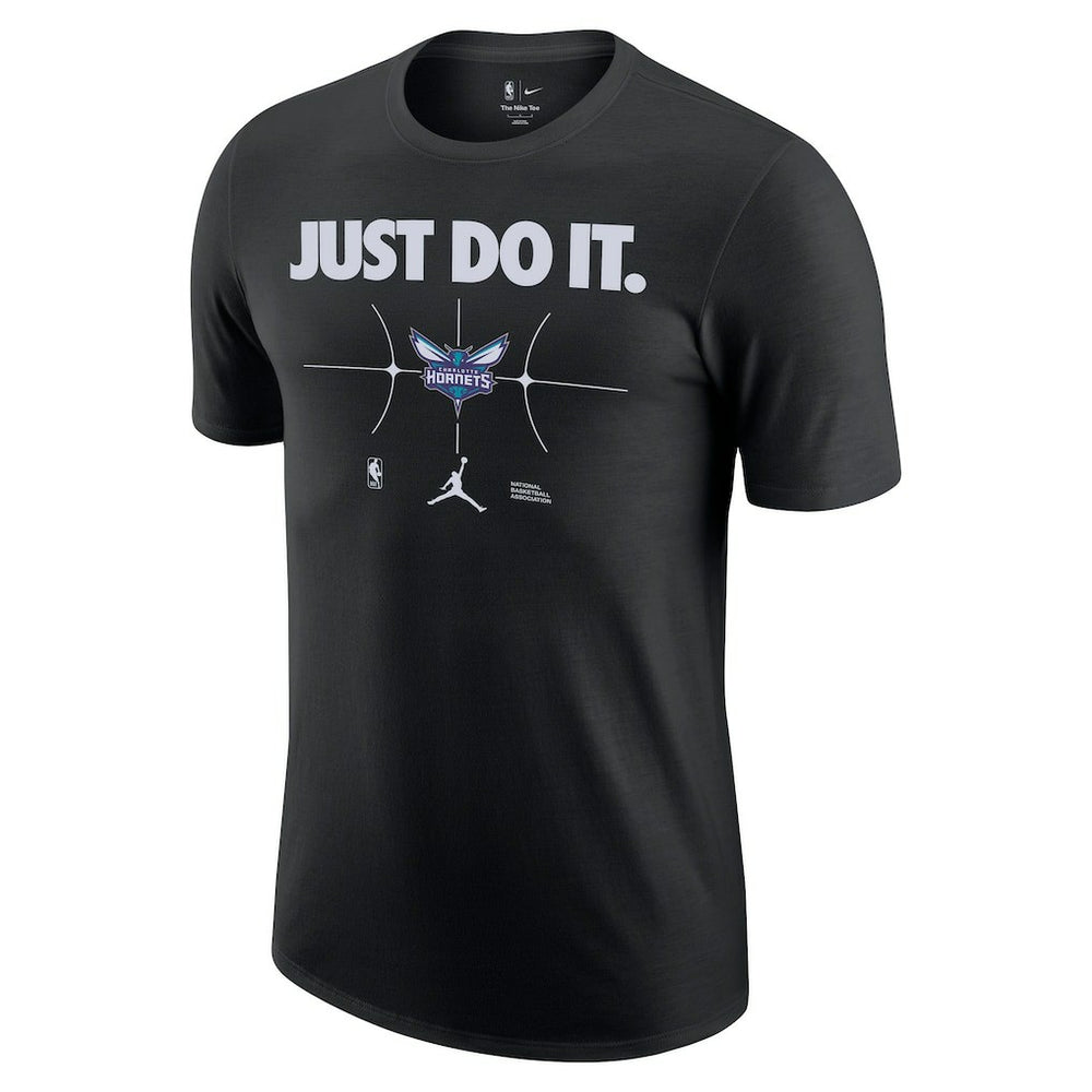 Black Charlotte Hornets Just Do It T-Shirt | NBA