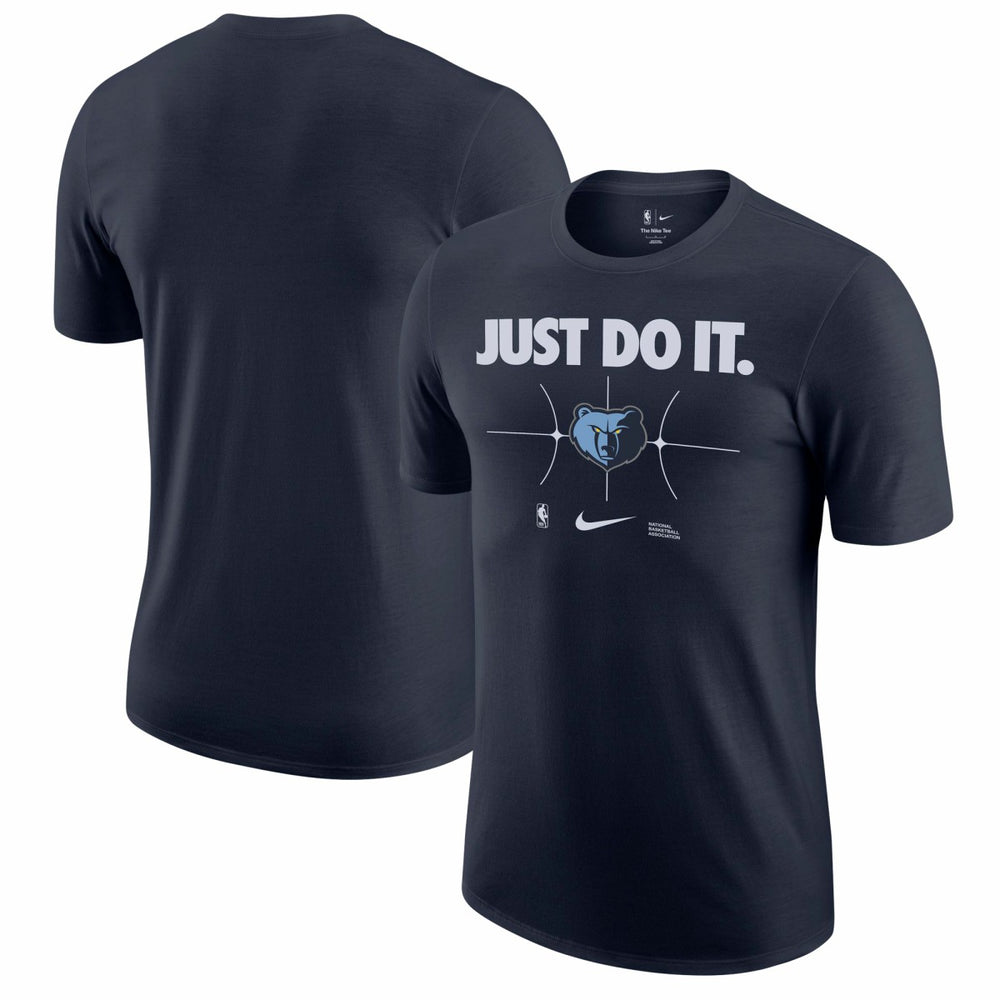 Navy Memphis Grizzlies Just Do It T-Shirt | NBA