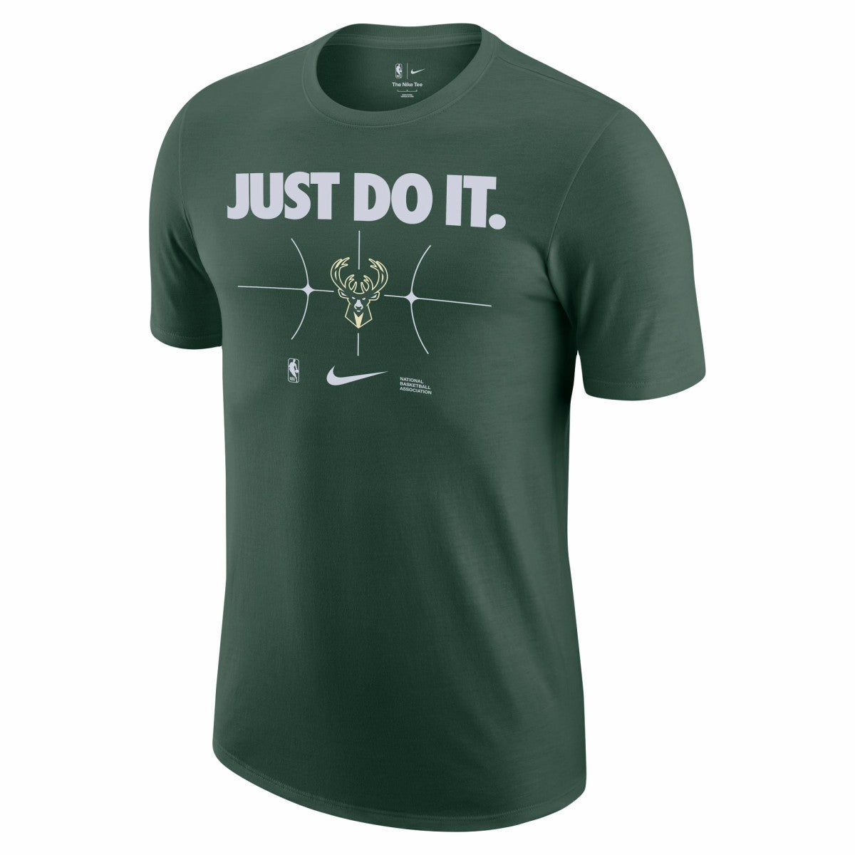 Hunter Green Milwaukee Bucks Just Do It T-Shirt | NBA