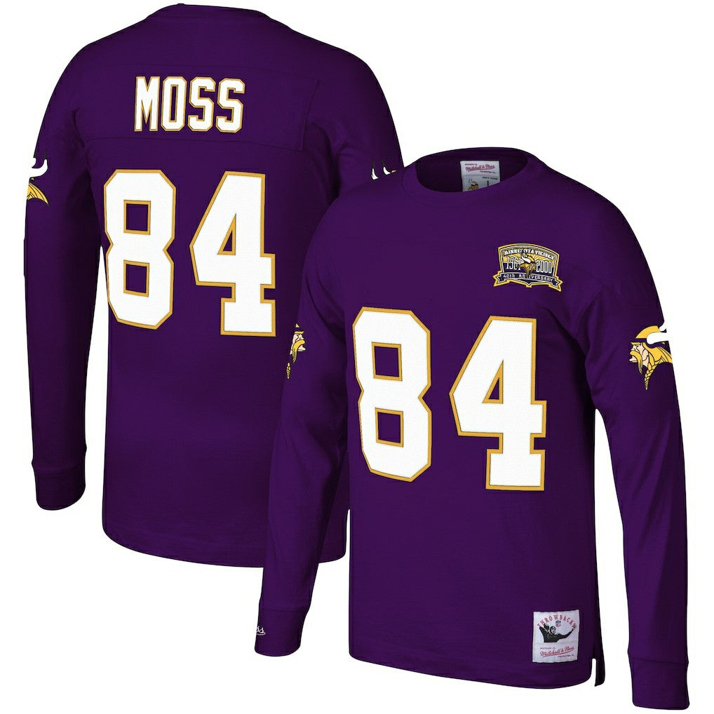 Minnesota Vikings Randy Moss  Big & Tall Retired Player Name & Number Long Sleeve Top | NFL US