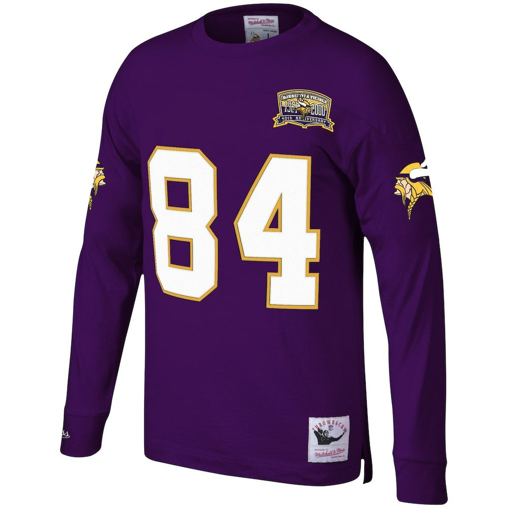 Minnesota Vikings Randy Moss  Big & Tall Retired Player Name & Number Long Sleeve Top | NFL US