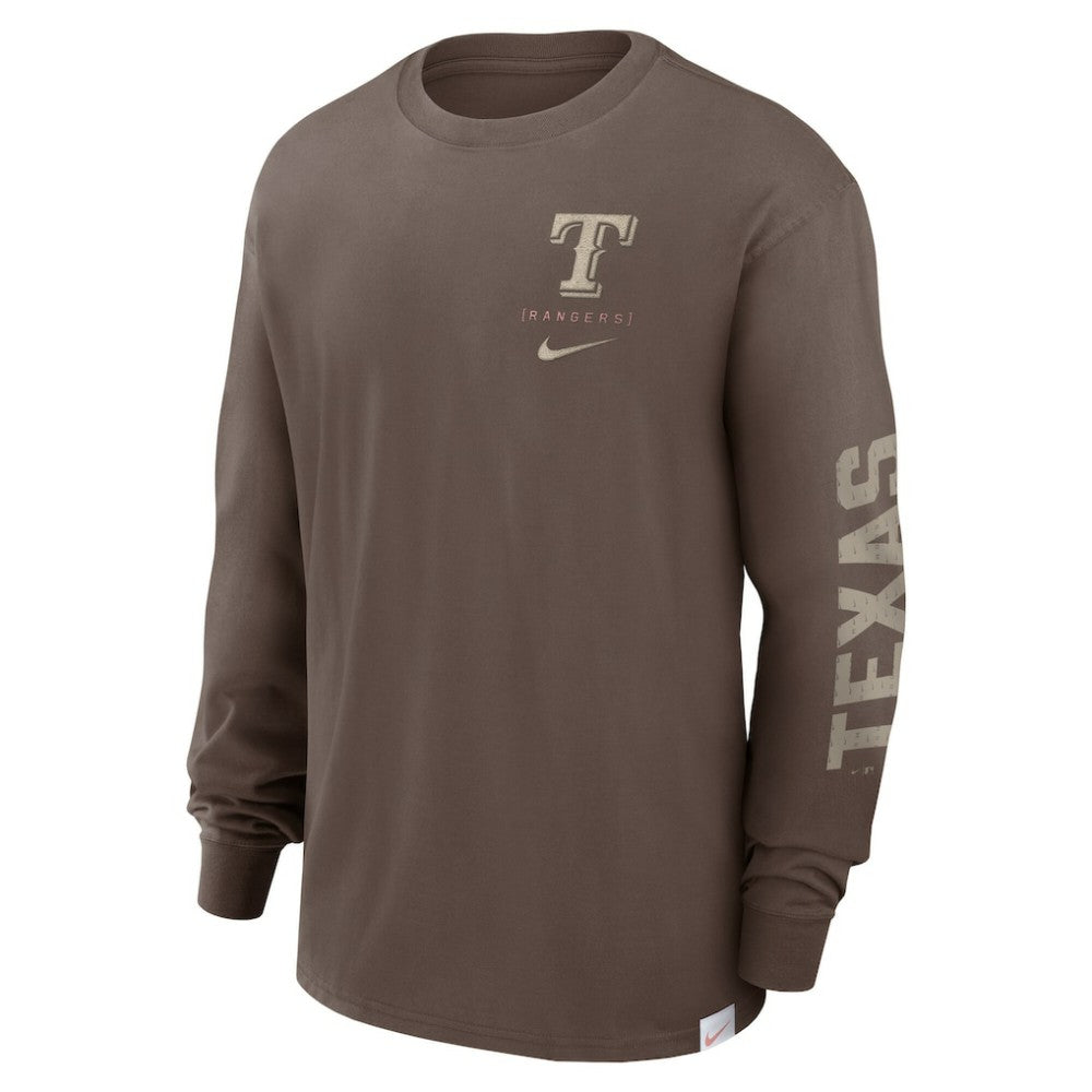 Texas Rangers Nike Statement Max90 Long Sleeve T-Shirt - MLB T-shirts