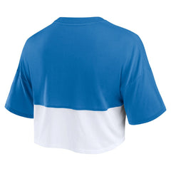 Los Angeles Dodgers Fanatics Women's Color Split Boxy Cropped T-Shirt - MLB T-shirts