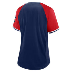 Cleveland Guardians Fanatics Women's Glitz & Glam League Diva Raglan V-Neck T-Shirt - MLB T-shirts