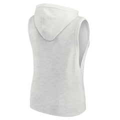 Los Angeles Dodgers Fanatics Women's Lounge Script Sleeveless Pullover Hoodie - MLB Hoodies
