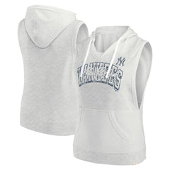 New York Yankees Fanatics Women's Lounge Script Sleeveless Pullover Hoodie - MLB Hoodies