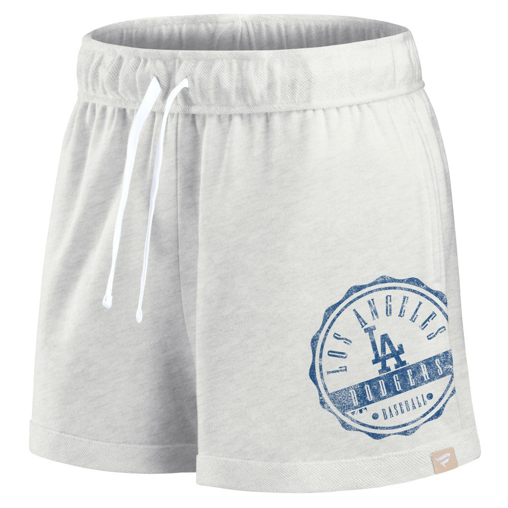 Los Angeles Dodgers Fanatics Women's Oversized Badge Lounge Shorts - MLB Shorts