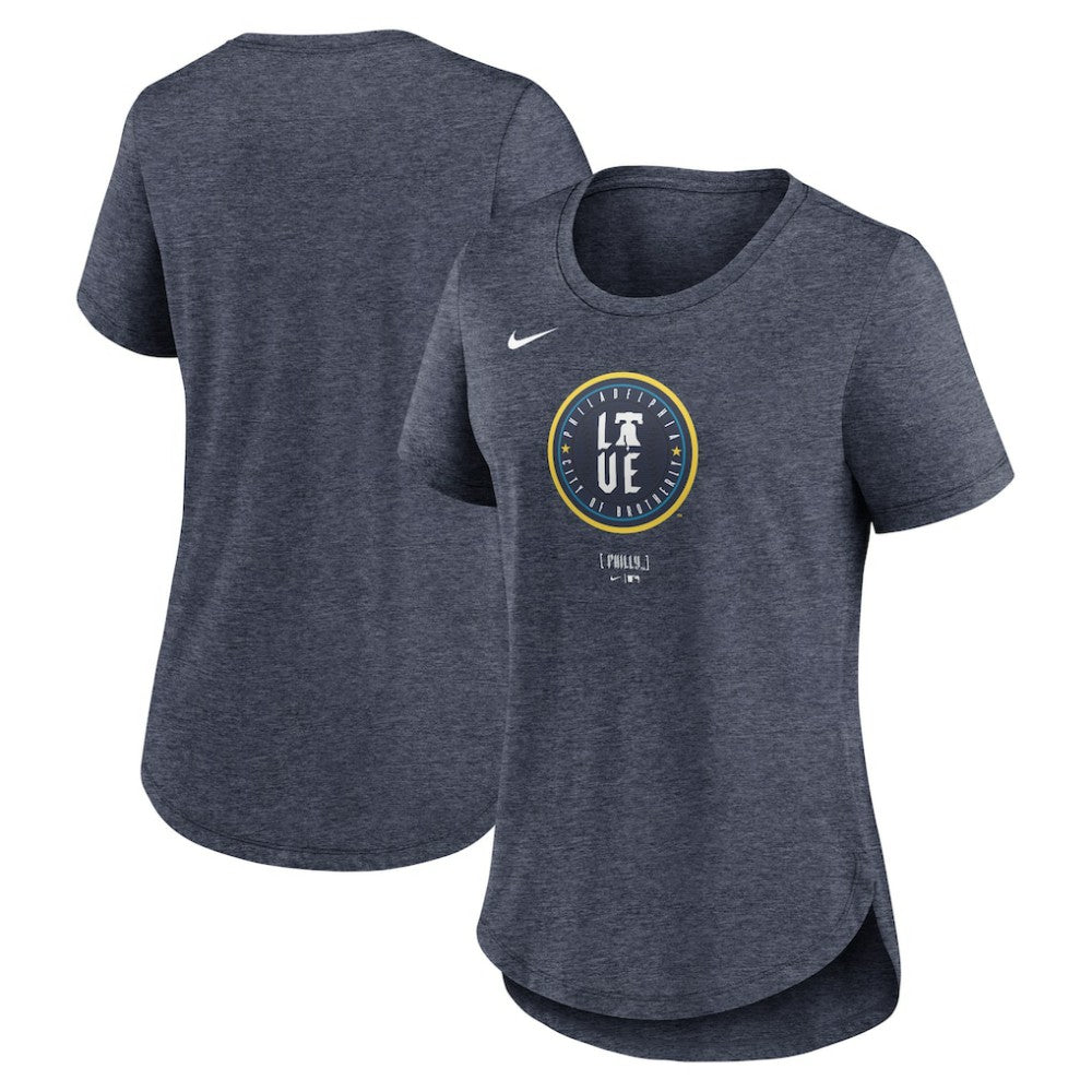 Philadelphia Phillies Nike Women's 2024 City Connect Tri-Blend T-Shirt - MLB T-shirts