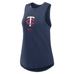 Minnesota Twins Nike Women's Legacy Icon High Neck Dri-FIT Tank Top - MLB Tanks